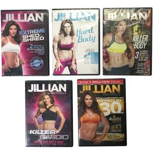 Jillian Michaels Workout DVD Lot of 5 New Sealed